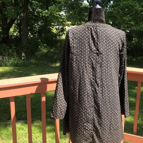 Altar'd State Ladies Black Pullover A Line Paisley Print Boho Dress Sz S - Picture 5 of 12